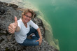 Frau am See