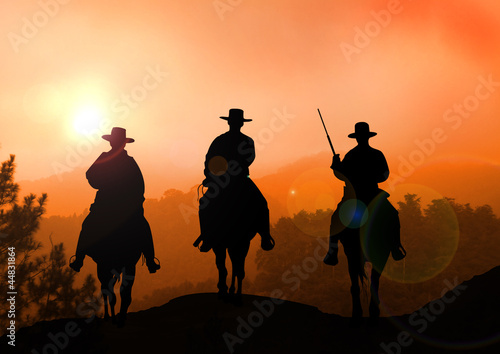 Illustration: Stock Illustration of Horse Rider on Mountain Stock Illustration of Horse Rider on Mountain