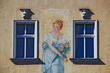 Fenster mit Malerei
