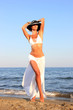 Photo: young woman on the beach young woman on the beach