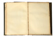 Photo: Open Vintage Book with Blank Pages Open Vintage Book with Blank Pages