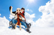 Winter spass Familie