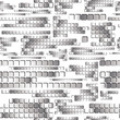 Chrome square regular tiles seamless pattern.