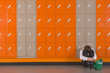 Photo: Unhappy student sitting on floor near school lockers Unhappy student sitting on floor near school lockers