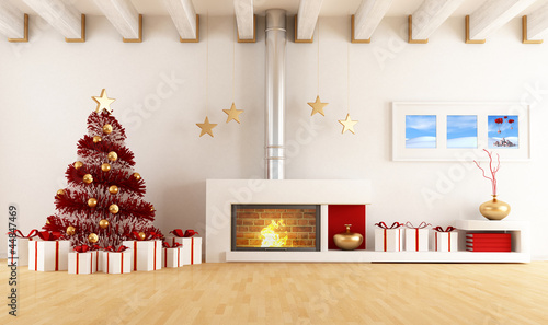 Illustration: Christmas Interior Christmas Interior