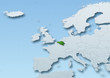 Belgium surface, map, Western Europe, grey, blue, physical, political