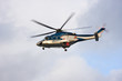 Helicopter in the air