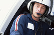 Close up portrait of pilot