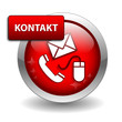 "KONTAKT" Button (Kundenservice Rufen Sie Uns Web Knopf Hotline)