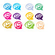 Love chat icons