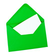 Foto: Green envelope with email symbol Green envelope with email symbol