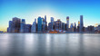 Crépuscule sur New York.