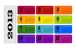 kalender planer colorful