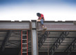 Photo: Welder on construction site Welder on construction site