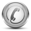Telefon Button Silber