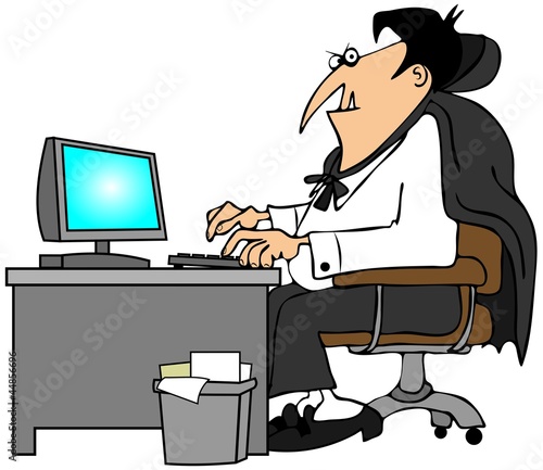 Illustration: Office vampire Office vampire