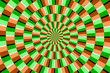 optische Illusion farbig