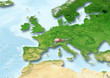 Switzerland, flag, map, Western Europe, physical