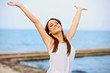 Happy Woman at Beach