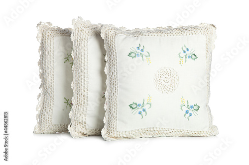 Photo: Three white pillow Three white pillow