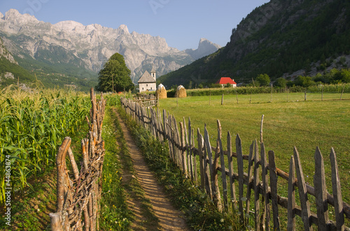 Photo: Theth Valley In Albanian Alps Theth Valley In Albanian Alps