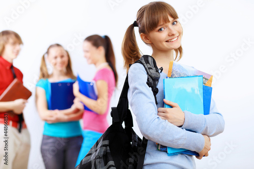 Photo: Student with books Student with books