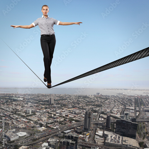 Photo: Businessman and cityscape Businessman and cityscape
