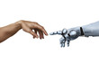 Michelangelo: Creation of Adam with Robot