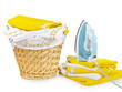 Laundry Basket and iron