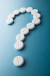 Question mark  from pills