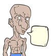 Man comic talking