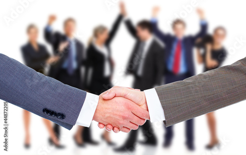 Photo: Business meeting. Handshake. Business meeting. Handshake.