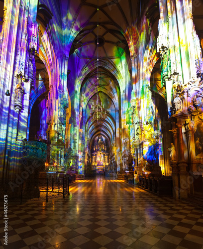Photo: Interior of St. Stephen's Cathedral. Vienna Interior of St. Stephen's Cathedral. Vienna
