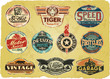 Motor company vintage grunge labels