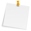 Notizzettel mit Pin