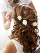 Hairdress of the bride