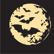 Full moon and bats