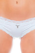 Photo: Nahaufnahme einer Frau in weißer Unterhose Nahaufnahme einer Frau in weißer Unterhose