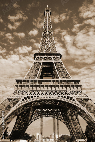 Free Eiffel Tower Picture Sepia on Sepia Eiffel Tower    Duverbaynes  44880838   See Portfolio