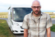 Wohnmobil am Nordsee Strand