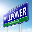 Willpower concept.