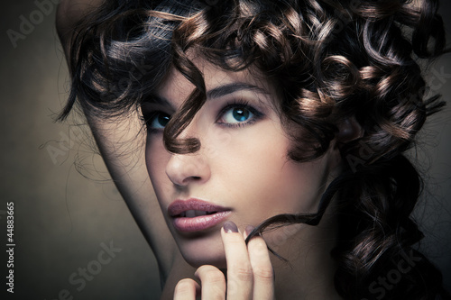 Photo: shiny curly hair shiny curly hair