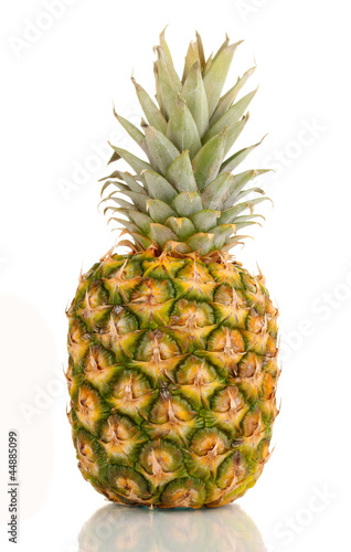 Photo: pineapple isolated on white pineapple isolated on white