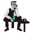 Vector: phoneman phoneman