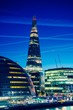 canvas print picture - The Shard at night