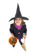 Mädchen zu Halloween