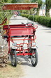 Rickshaw parked on the street