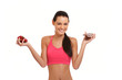 health concept - brunette teenager demonstrating temptation