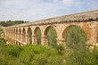Beautiful view of roman Aqueduct Pont del Diable in Tarragona