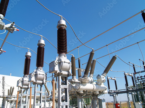 Photo: High voltage electrical substation High voltage electrical substation